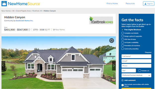 NewHomeSource Screenshot