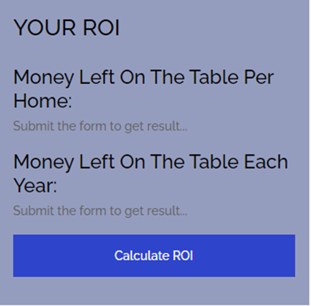 Screenshot of ROI Module